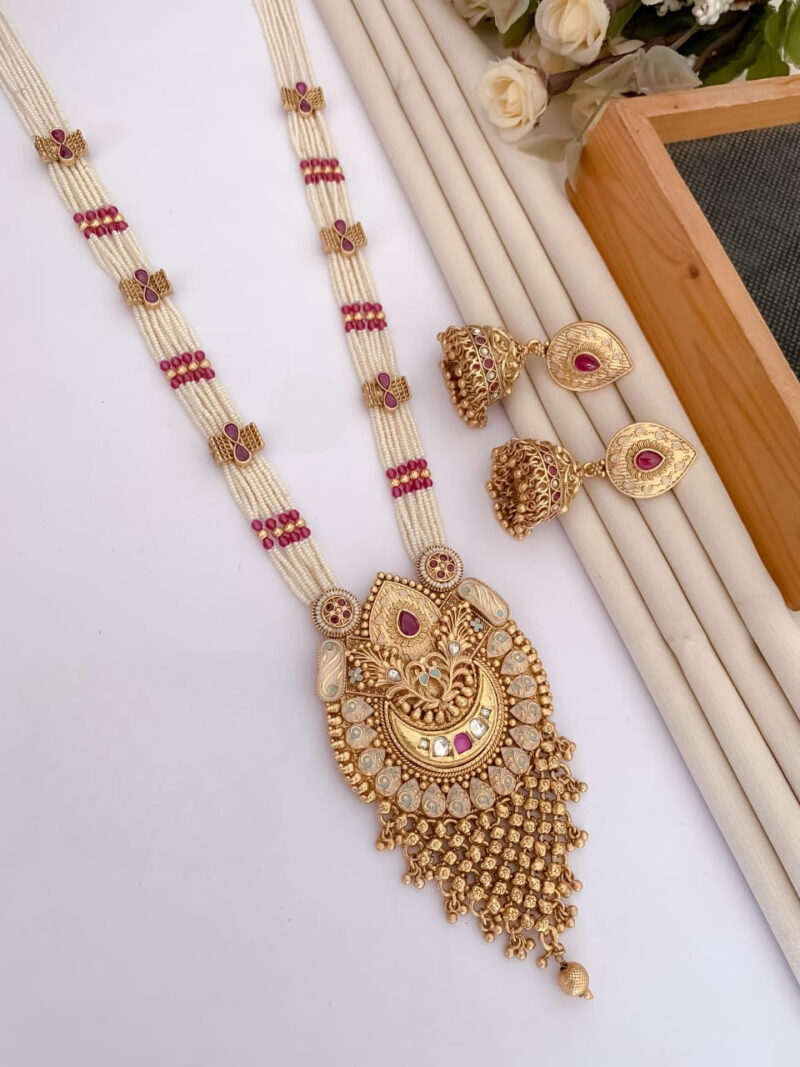 Brass High gold Mala pendal set - Image 2