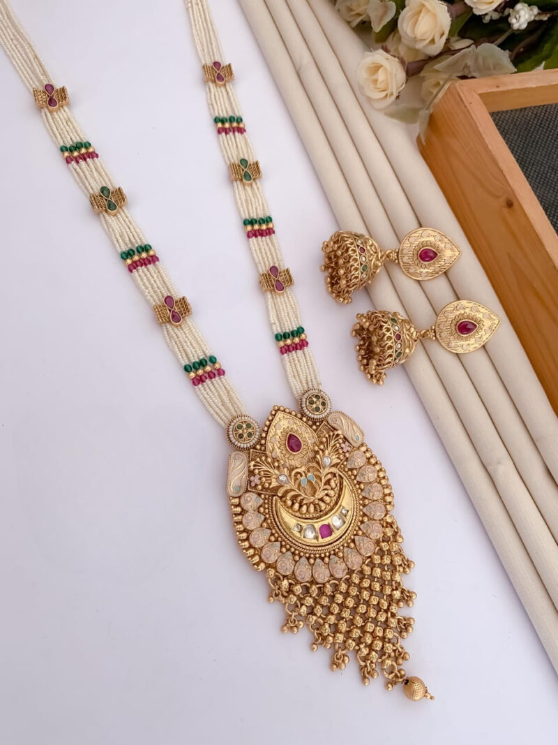 Brass High gold Mala pendal set - Image 3